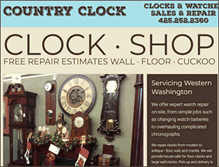 Tablet Screenshot of countryclock.com